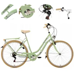 Rower Miejski Damski 28 Bagażnik Błotniki Dzwonek Osłona V Brake Stopka