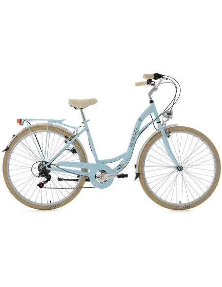 Miejski Rower Damski 28 6 Biegów Bagażnik Światła