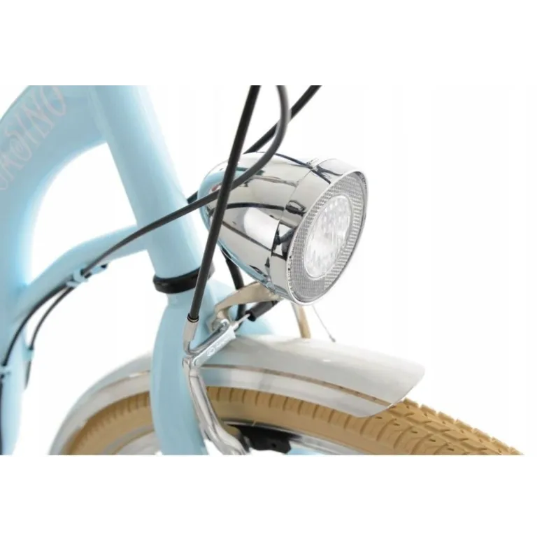 Miejski Rower Damski 28 6 Biegów Bagażnik Światła