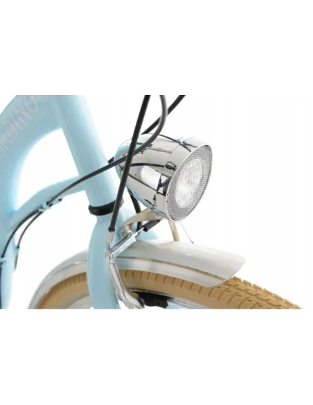 Miejski Rower Damski 28 6 Biegów Bagażnik Światła