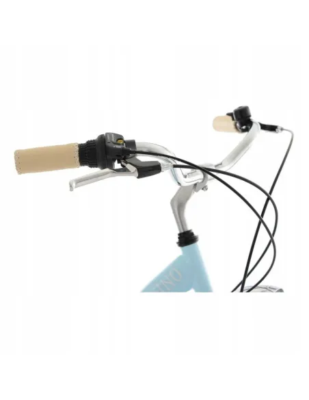 Miejski Rower Damski 28 6 Biegów Bagażnik Światła