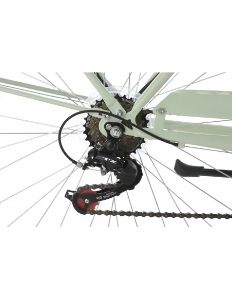 Rower Miejski Damski 28 Stal Retro Błotniki Bagażnik Oświetlenie Dzwonek