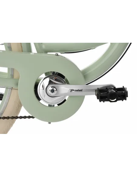 Rower Miejski Damski 28 Stal Retro Błotniki Bagażnik Oświetlenie Dzwonek