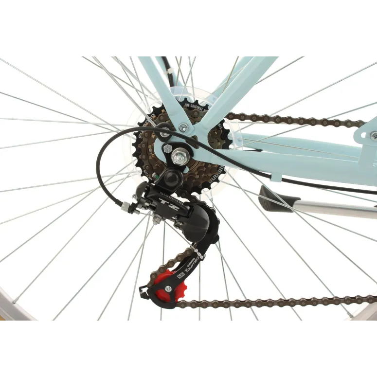 Miejski Rower Retro Damski 28 Damka Sakwy Światła