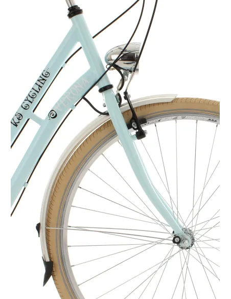 Miejski Rower Retro Damski 28 Damka Sakwy Światła