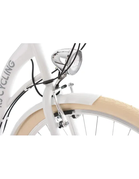 Niemiecki Miejski Damski Rower 28 Retro Damka Światła Dynamo Odblask 6 Bieg