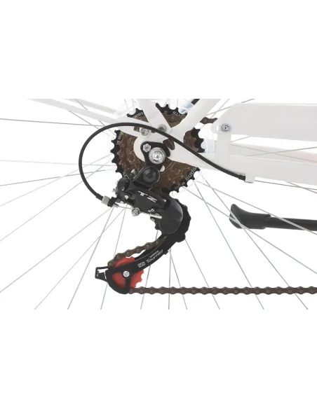 Niemiecki Miejski Damski Rower 28 Retro Damka Światła Dynamo Odblask 6 Bieg