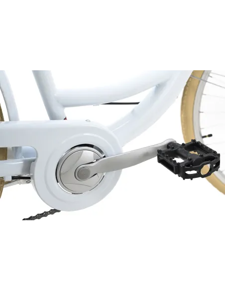 Rower Miejski 26 Damski Dziewczęcy Z Koszykiem Bagażnik Błotniki V Brake