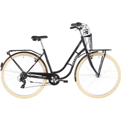 Damski Rower Miejski 28 Bagażniki 6 Biegów Światła