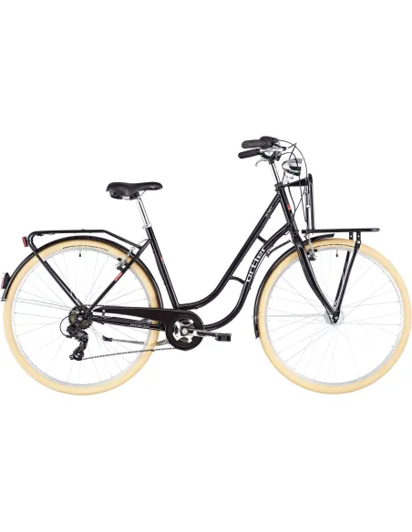 Damski Rower Miejski 28 Bagażniki 6 Biegów Światła
