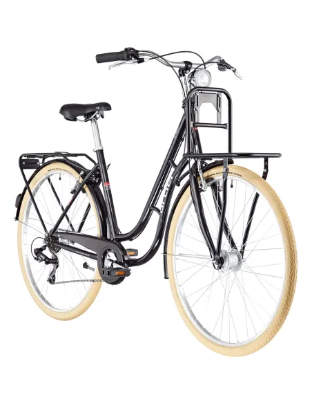 Damski Rower Miejski 28 Bagażniki 6 Biegów Światła