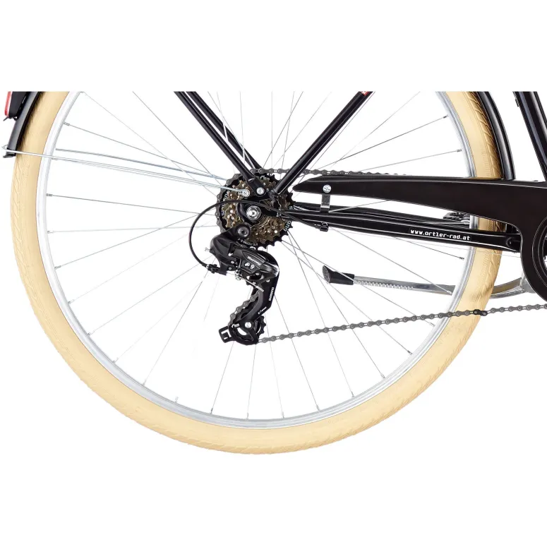 Damski Rower Miejski 28 Bagażniki 6 Biegów Światła