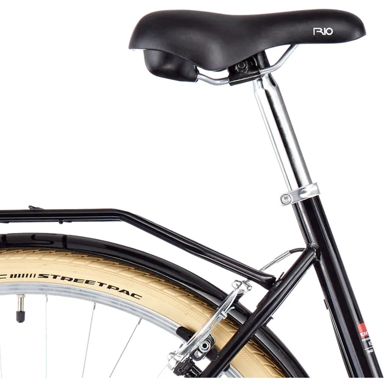 Damski Rower Miejski 28 Bagażniki 6 Biegów Światła