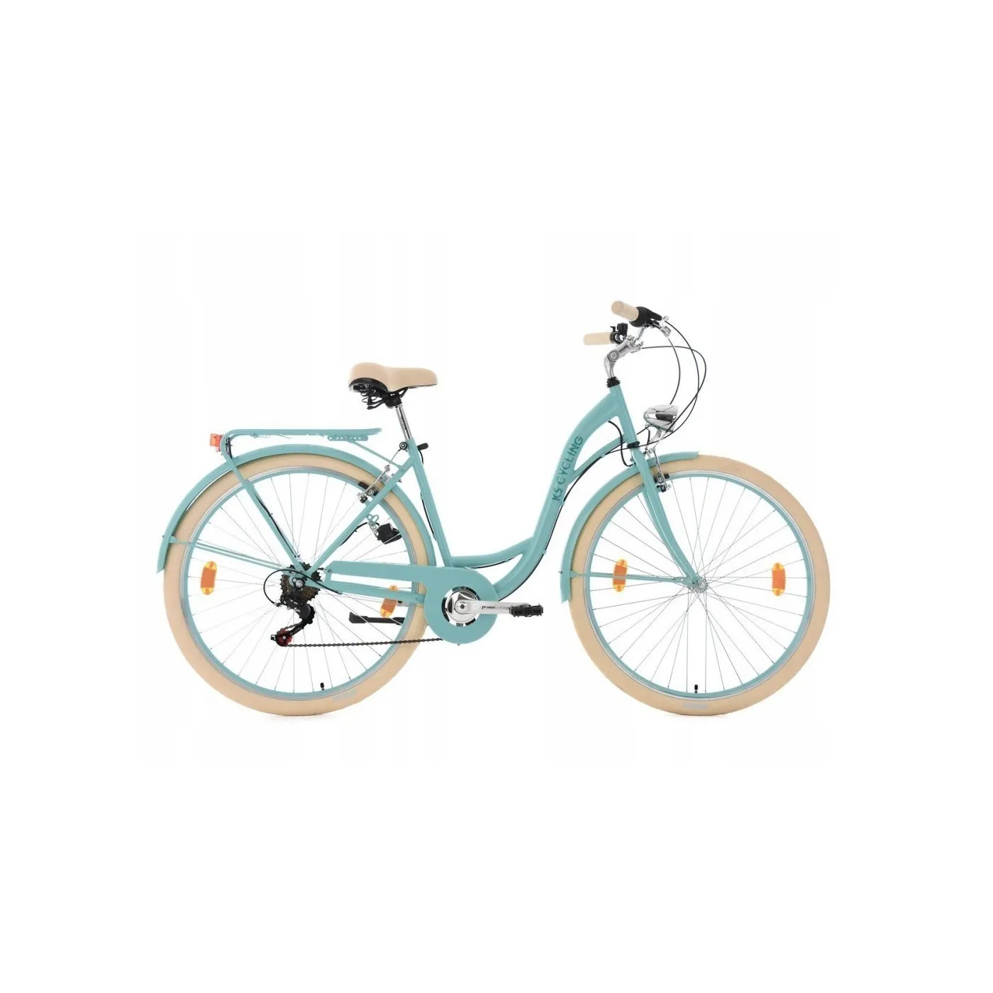 Damski Rower Miejski 28 Damka Bagażnik 6 Bieg