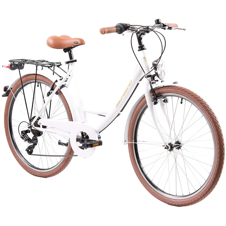 Miejski Rower Damski 26 Światła 7 biegów Stopka