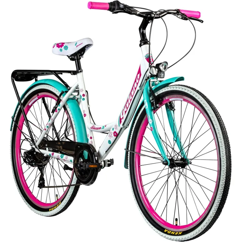 Dziewczęcy Rower Miejski 26 Galano Blossom Światła