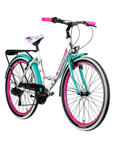 Dziewczęcy Rower Miejski 26 Galano Blossom Światła