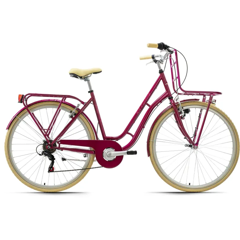 Damski Rower Miejski Retro 28 Jasne Opony Dynamo