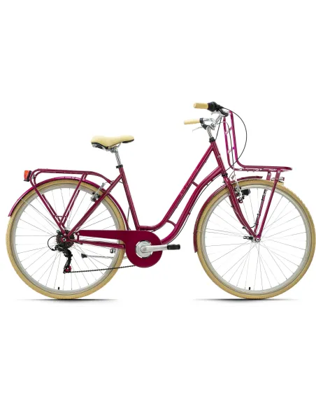 Damski Rower Miejski Retro 28 Jasne Opony Dynamo