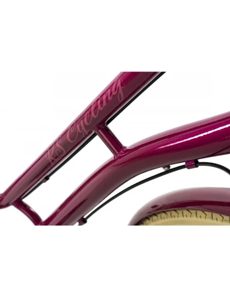 Damski Rower Miejski Retro 28 Jasne Opony Dynamo