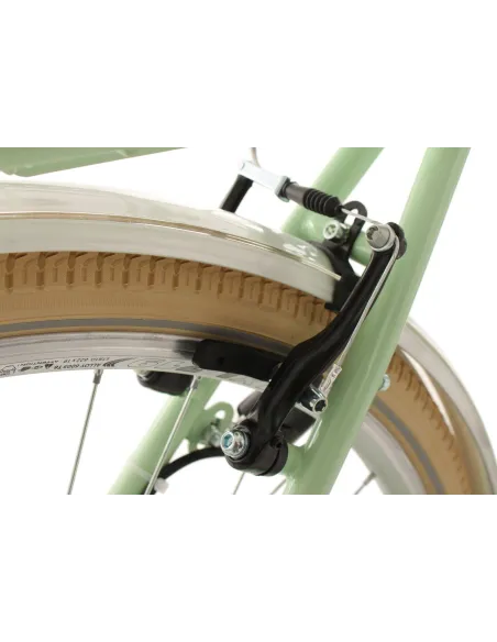 Damski Rower Miejski Sakwy 28 Jasne Opony Dynamo