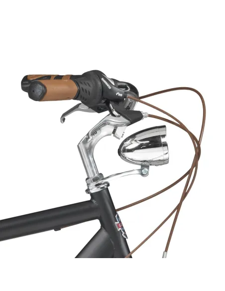 Męski Rower Miejski 28 Retro 6 Biegów Oświetlenie