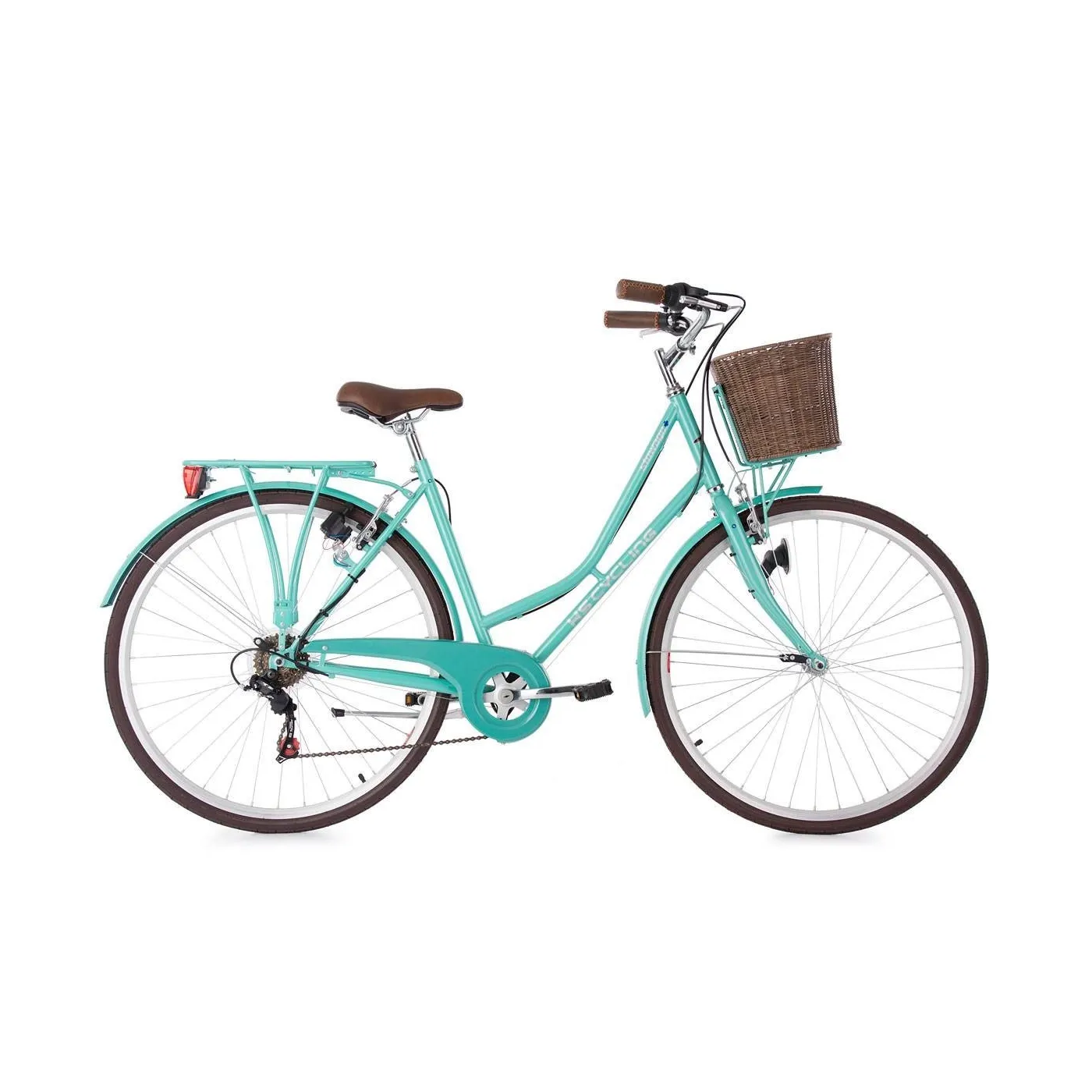 Rower Miejski Damski 28 Damka Koszyk 6 Biegów