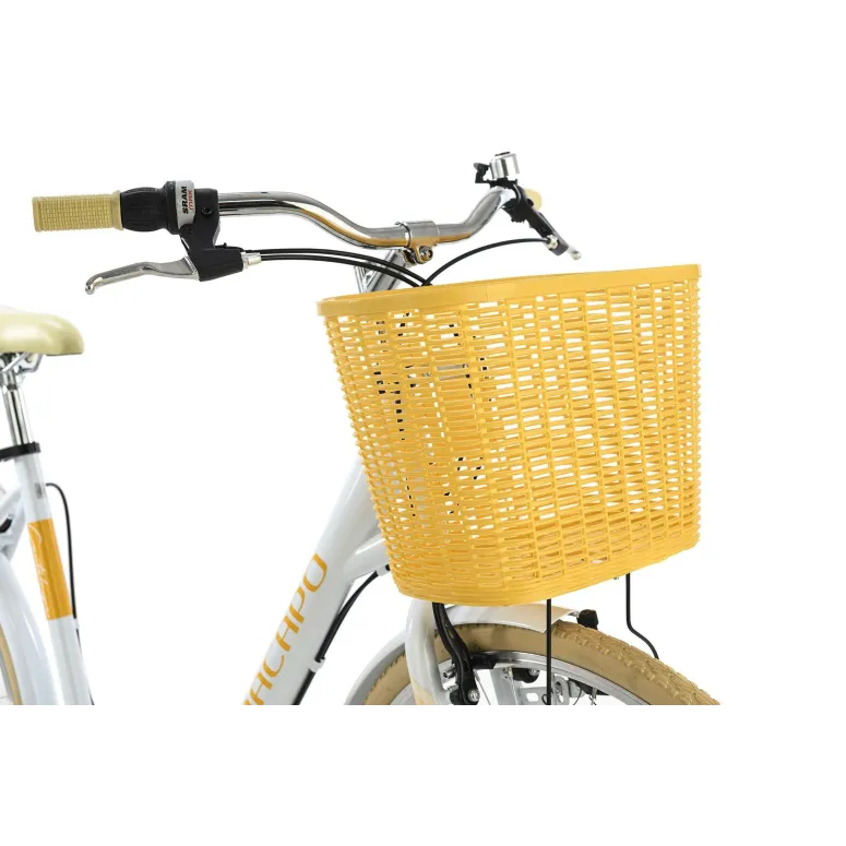 Rower Damski Dziewczęcy Miejski 28 Koszyk Światła