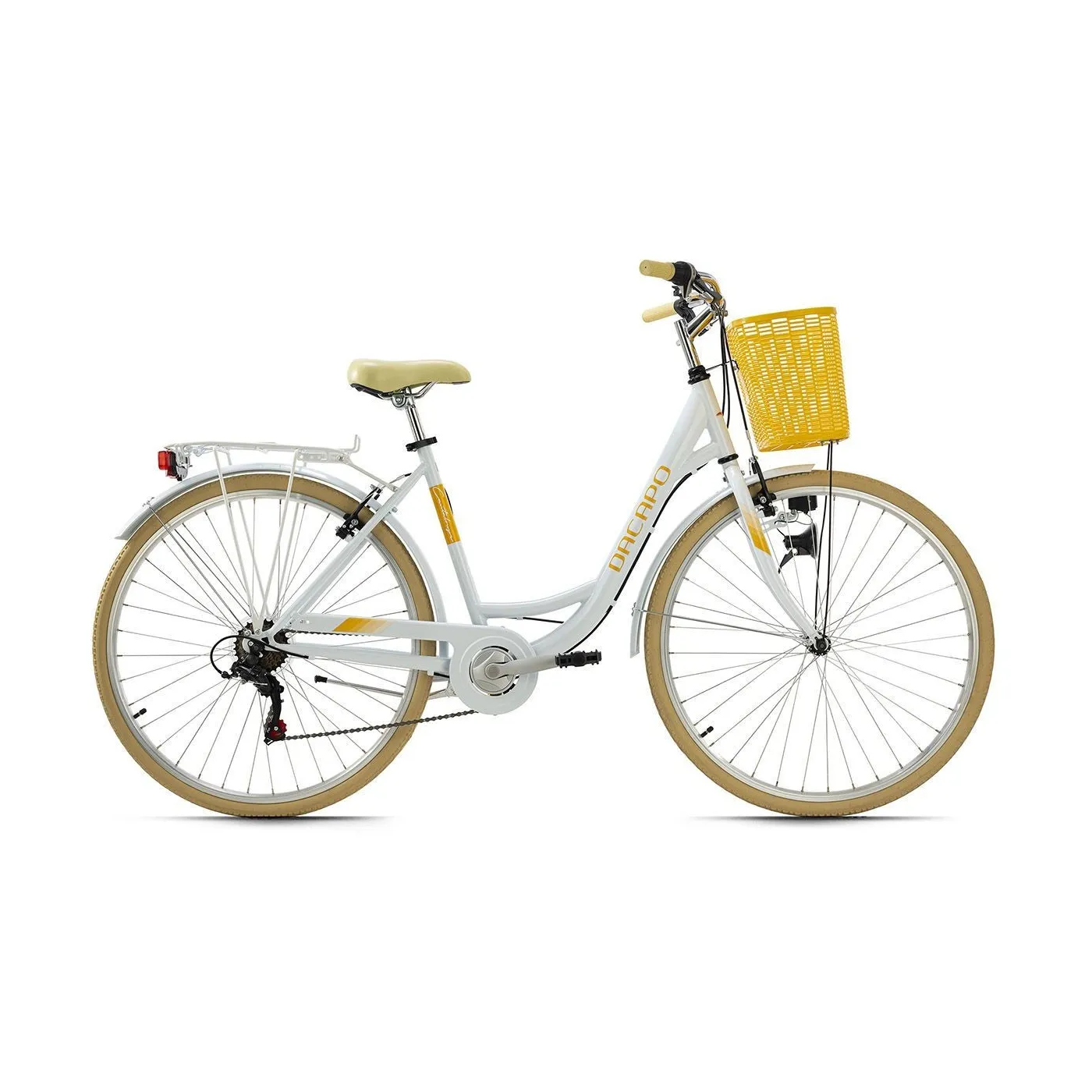 Rower Damski Dziewczęcy Miejski 28 Koszyk Światła