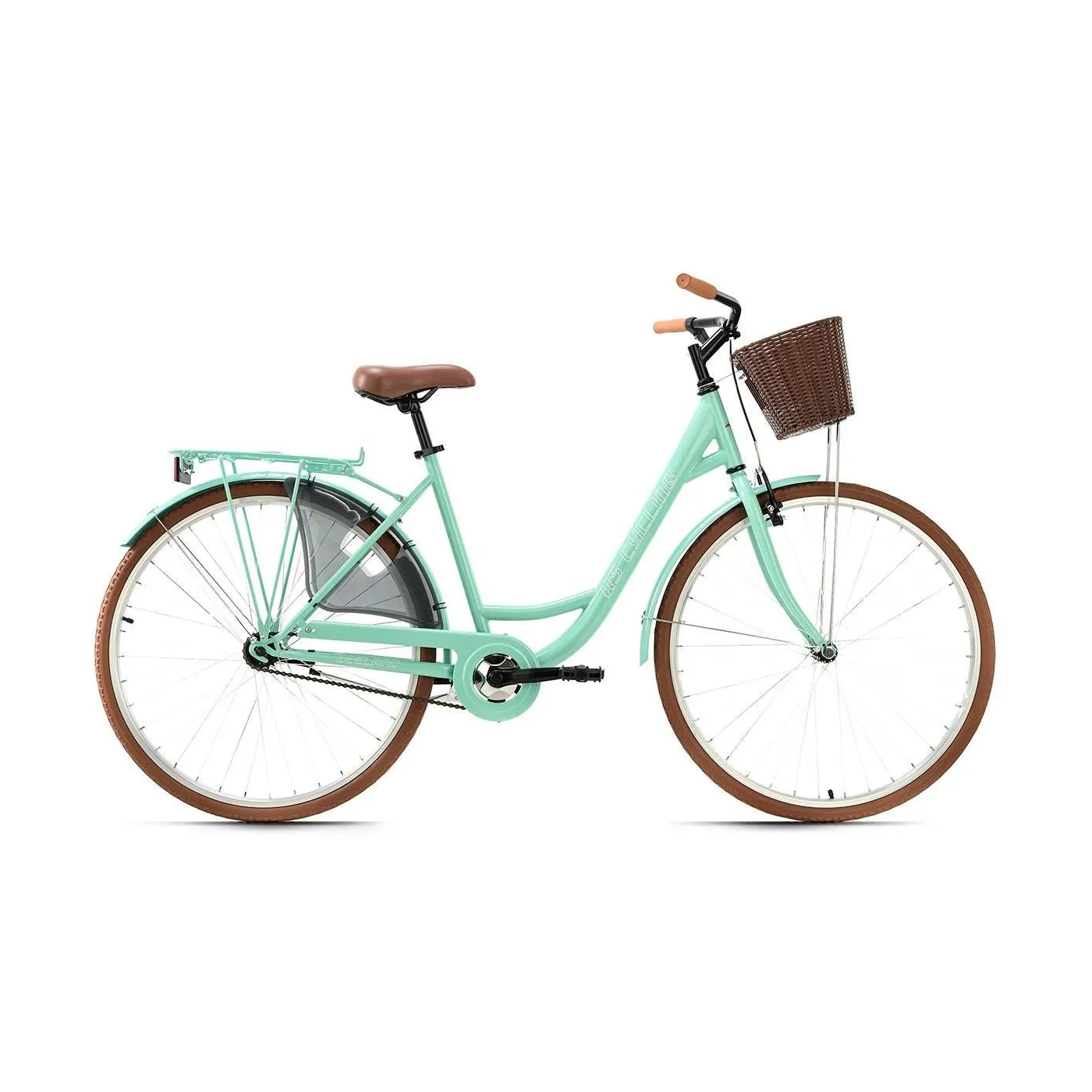 Miejski Rower Damski Jednobiegowy 28 Bagażnik