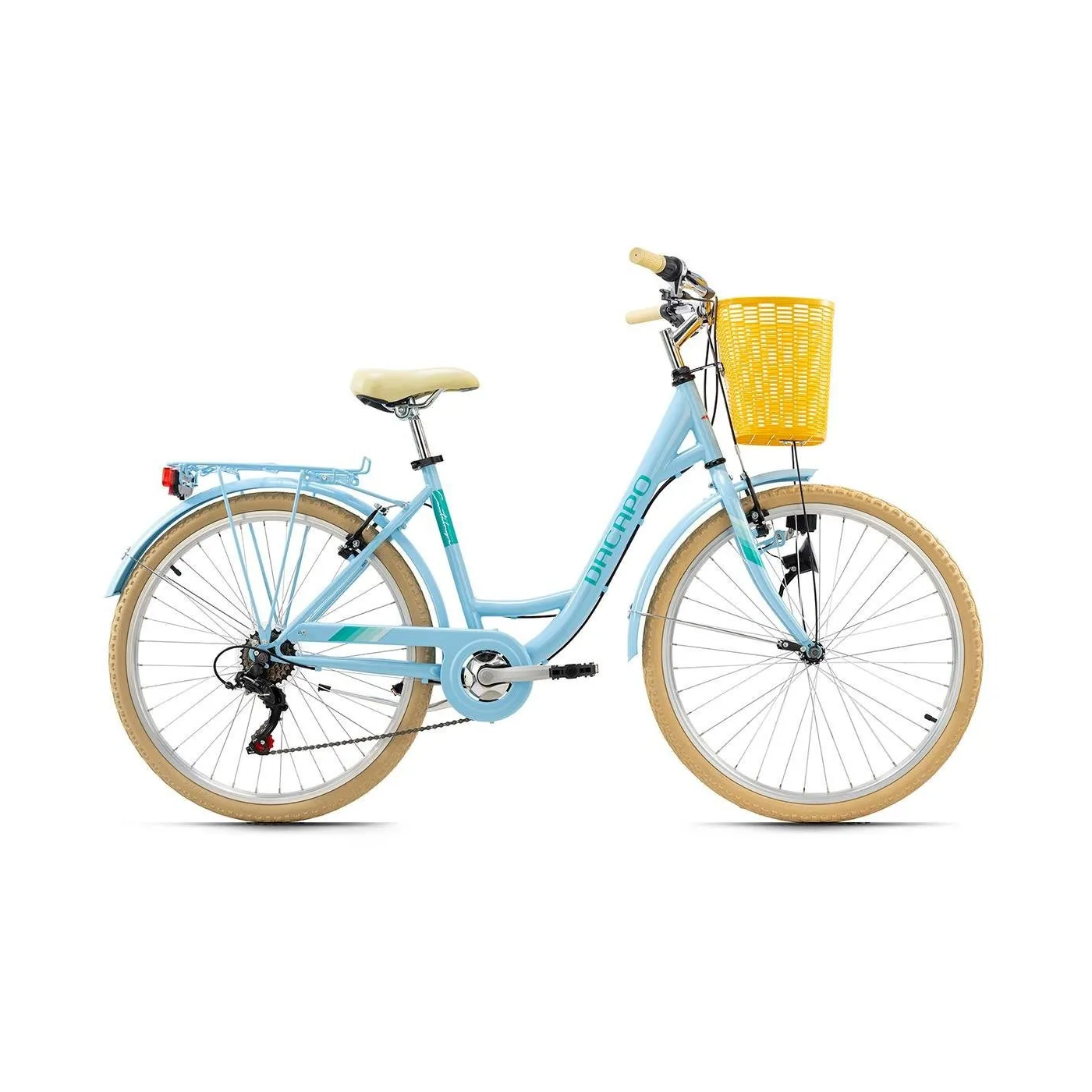 Rower Miejski Damski Dziewczęcy 26 Koszyk Bagażnik
