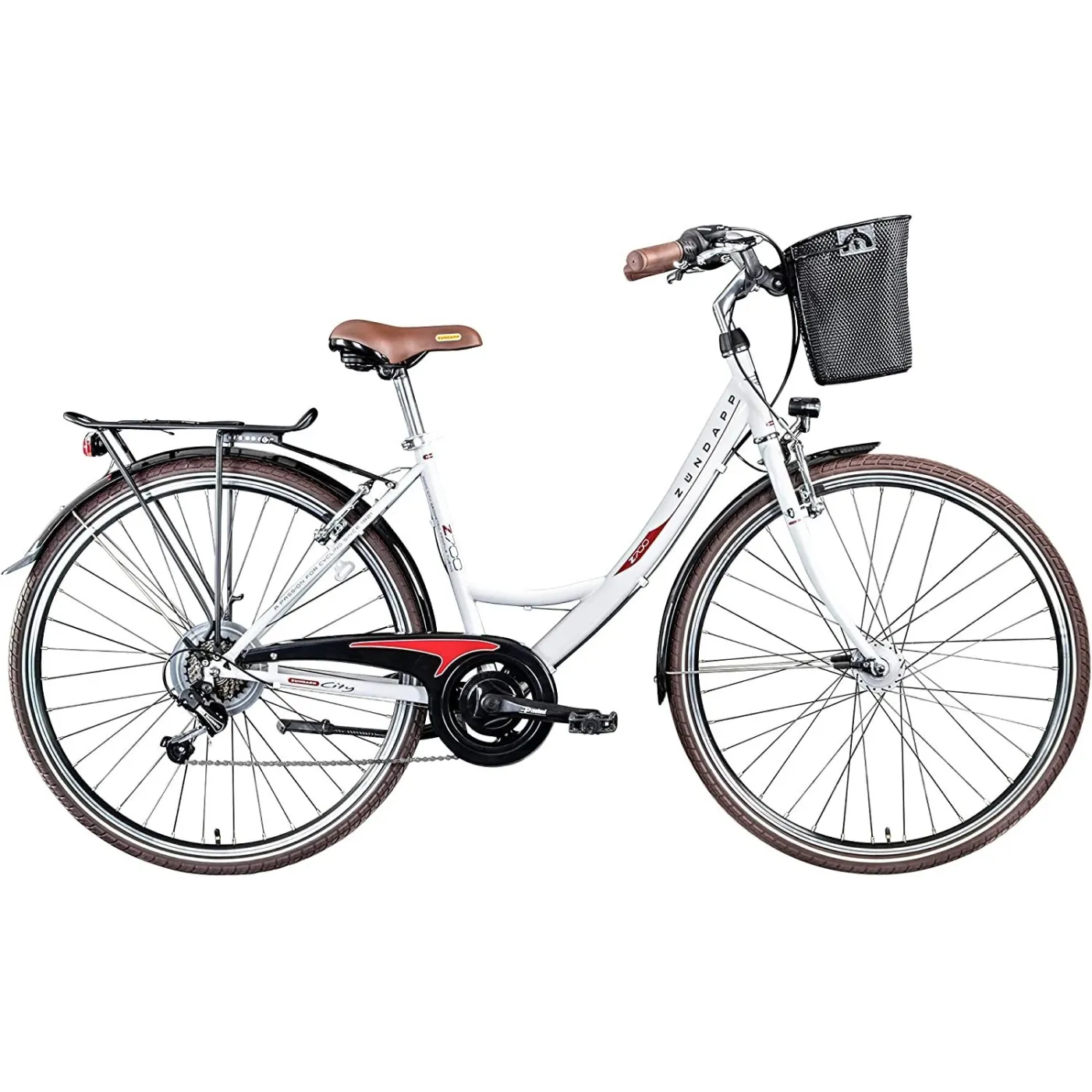Rower Miejski Damski 28 Damka Dynamo Bagażnik