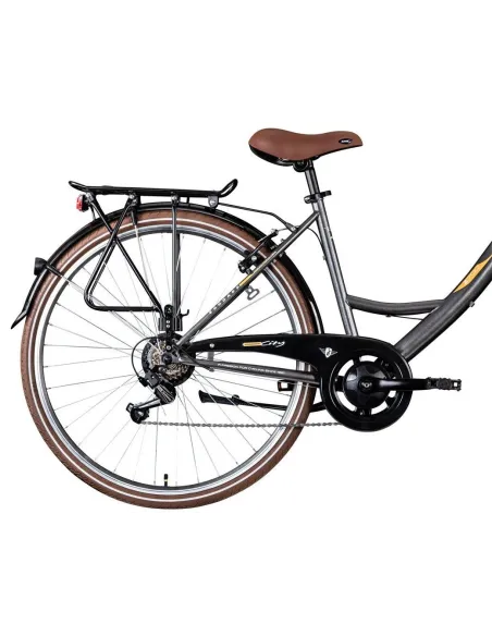 Rower Miejski Damski 28 Koszyk Damka Oświetlenie Dynamo Bagażnik Dzwonek