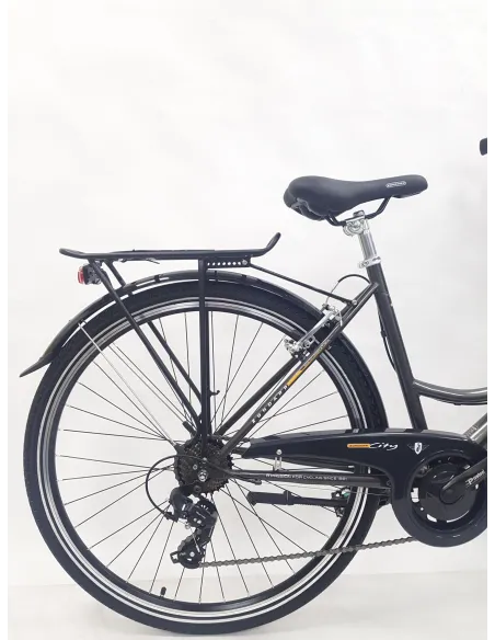 Rower Miejski Damski 28 Koszyk Damka Oświetlenie Dynamo Bagażnik Dzwonek