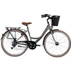 Rower Miejski Damski 28 Damka Koszyk Bagażnik