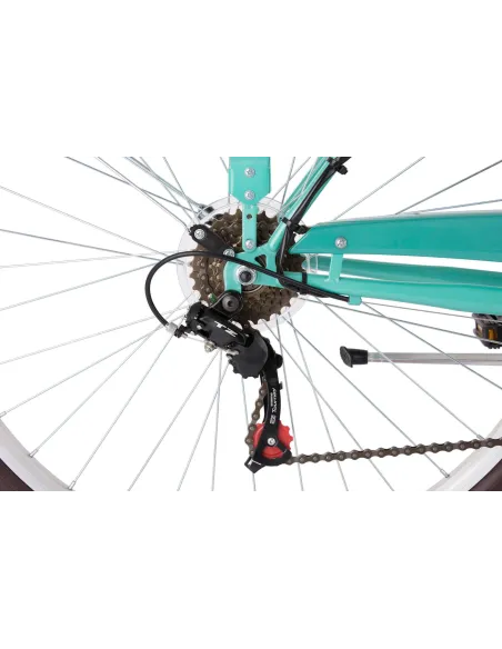 Rower Miejski Damski 28 Damka Koszyk 6 Biegów