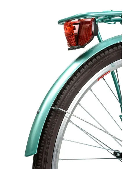 Rower Miejski 26 Damski Dziewczęcy Koszyk Światła Damka Shimano Bagażnik