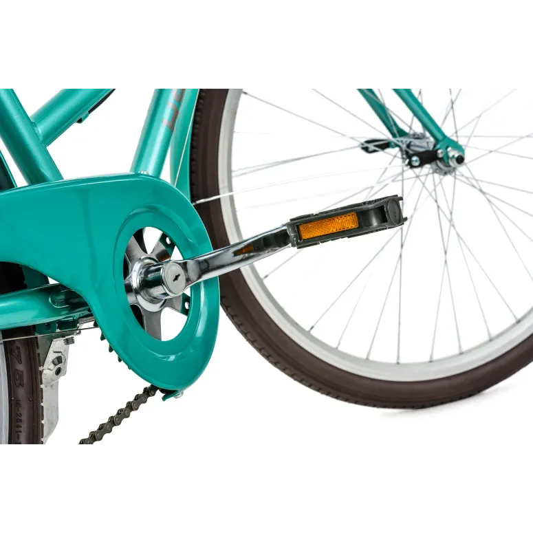 Rower Miejski 26 Damski Dziewczęcy Koszyk Światła Damka Shimano Bagażnik