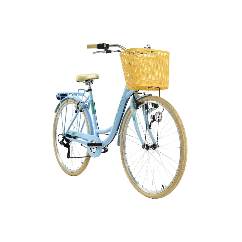 Rower Miejski Damski 28 Koszyk Damka 6 Biegów