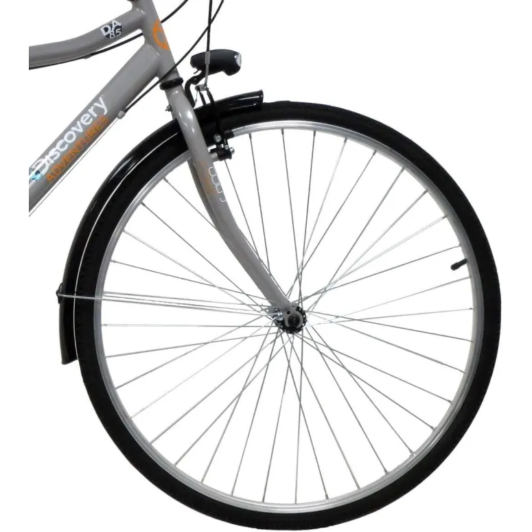 Rower Miejski Męski 28 Błotniki 6 biegów Oświetlenie Stalowa Rama Osłona