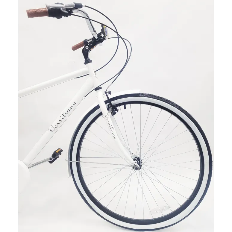 Rower Miejski Męski 28 Retro Hamulec V-Brake Sztywny Widelec Stalowa Rama