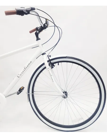 Rower Miejski Męski 28 Retro Hamulec V-Brake Sztywny Widelec Stalowa Rama