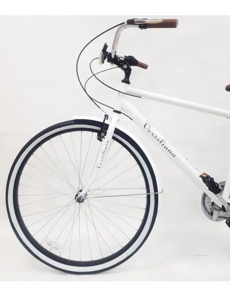 Rower Miejski Męski 28 Retro Hamulec V-Brake Sztywny Widelec Stalowa Rama