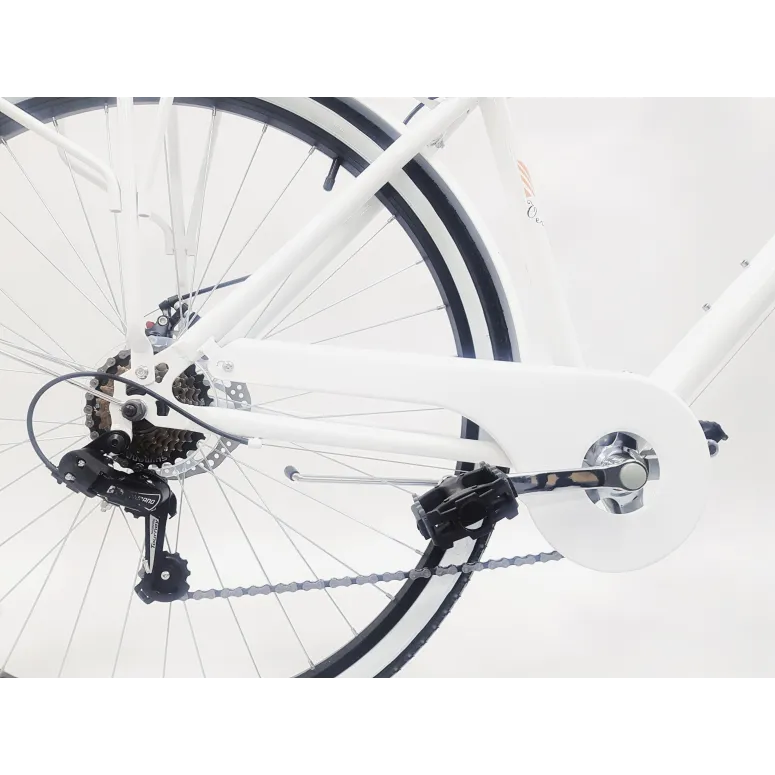 Rower Miejski Męski 28 Retro Hamulec V-Brake Sztywny Widelec Stalowa Rama