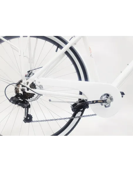 Rower Miejski Męski 28 Retro Hamulec V-Brake Sztywny Widelec Stalowa Rama