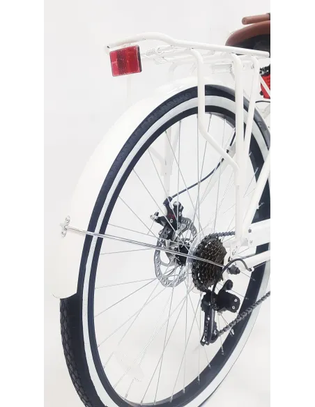 Rower Miejski Męski 28 Retro Hamulec V-Brake Sztywny Widelec Stalowa Rama