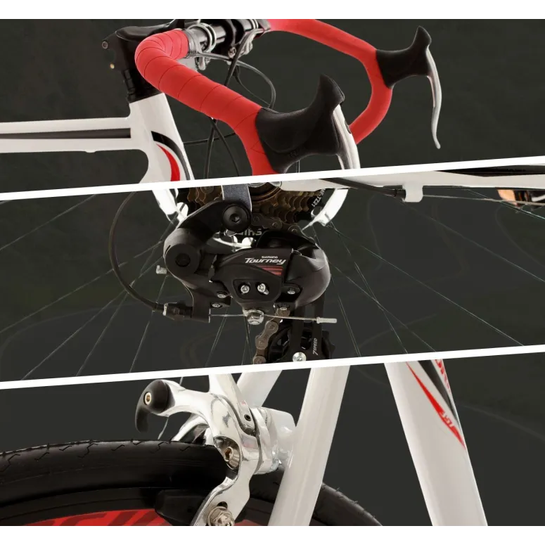 Rower Szosowy 28 Hamulce Dual-Pivot Kierownica z Owijką Pedały Zatrzaskowe