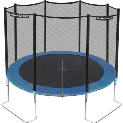 Trampolina Ogrodowa z Siatką Ultrasport Jumper 305cm do 160kg PP PVC Stal
