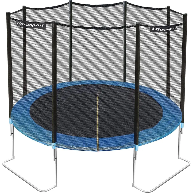 Trampolina Ogrodowa z Siatką Ultrasport Jumper 305cm do 160kg PP PVC Stal