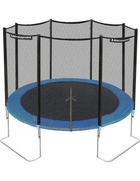 Trampolina Ogrodowa z Siatką Ultrasport Jumper 305cm do 160kg PP PVC Stal